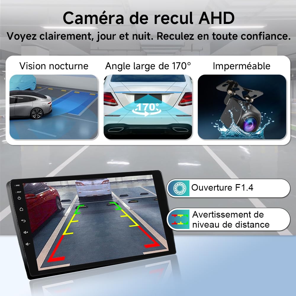Autoradio Android 15 pour 1-DIN Fiat Ducato, Citroën Jumper, Relay Peugeot Boxer, 4 + 64 Go, écran Tactile 9 Pouces, CarPlay sans Fil, Android Auto, Bluetooth 5.4, Wi-FI 6, DSP, Navigation