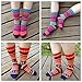 Fly-love Women's 3 Pairs Vintage Thick Cotton Crew Socks Colorful Warm Casual Winter Mid-calf Sock (colorful 1);One Size