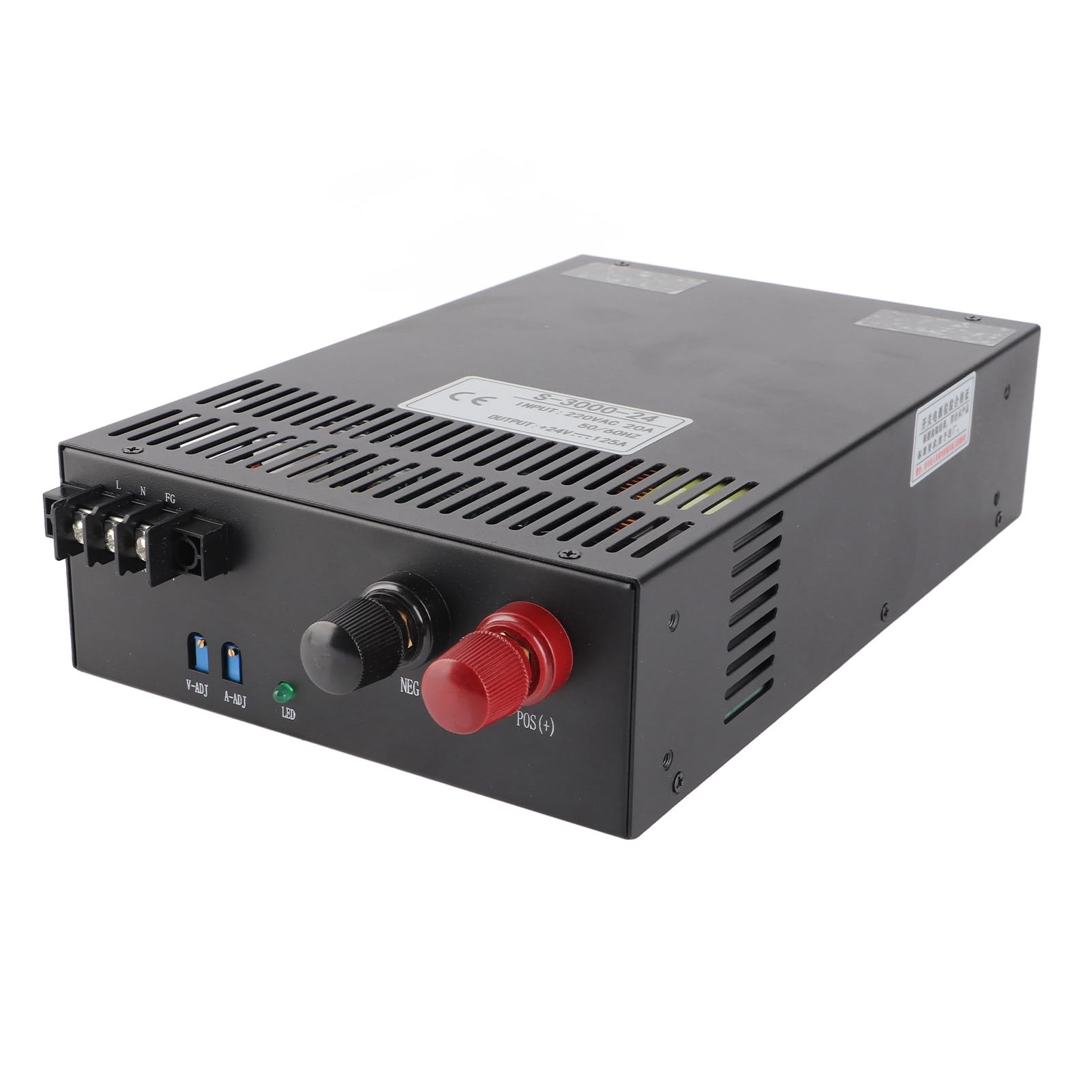 Variable Stromversorgung, 220 V Bis DC -Konverter, 3000W -Banknetzgeschäfte, Edelstahl, für LED -Licht, Wissenschaftliche Forschungsgeräte, Industrielle Kontrolle (24V)