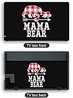 Vista 4 de Buffalo Plaid Mama Bear - Calcomanía para consola de interruptores y Switch Lite, juego completo
