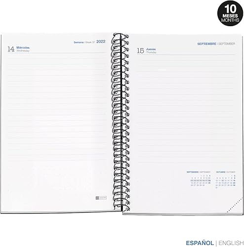 Miniatura 2 de MIQUELRIUS - Agenda Septiembre 2022 Junio 2023 - Page Day - Tamaño activo 4.6 x 6.9 in - Bilingüe Español, Inglés - Escuela - Rosa Frase