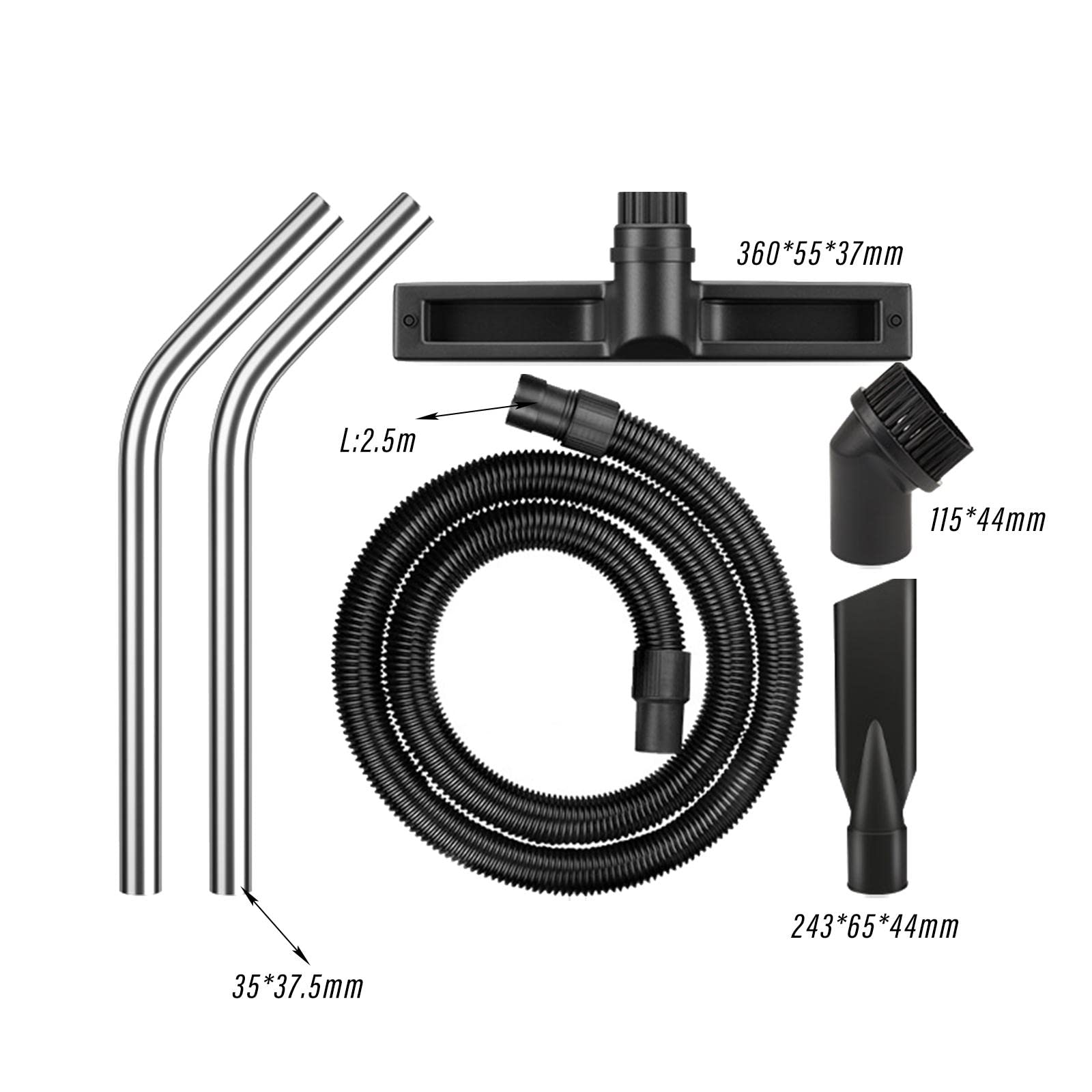 Qianly Juego de cepillos para herramientas de manguera de 6 piezas, adaptadores universales de manguera de vacío para teclado, computadora personal,