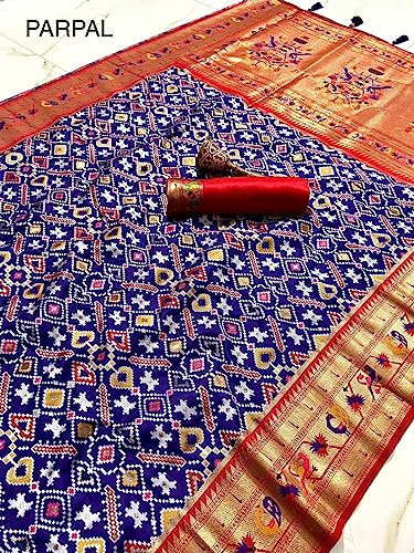 Pandadi Saree purple paithani silk saree – image 2