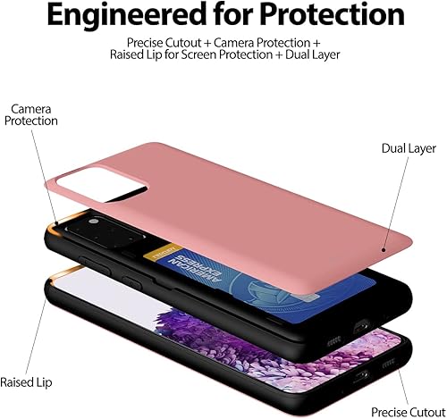 Miniatura 5 de GOOSPERY Funda tipo cartera magnética para Galaxy S20 Plus, con tarjetero, funda con cierre automático magnético fácil, protección de doble capa,