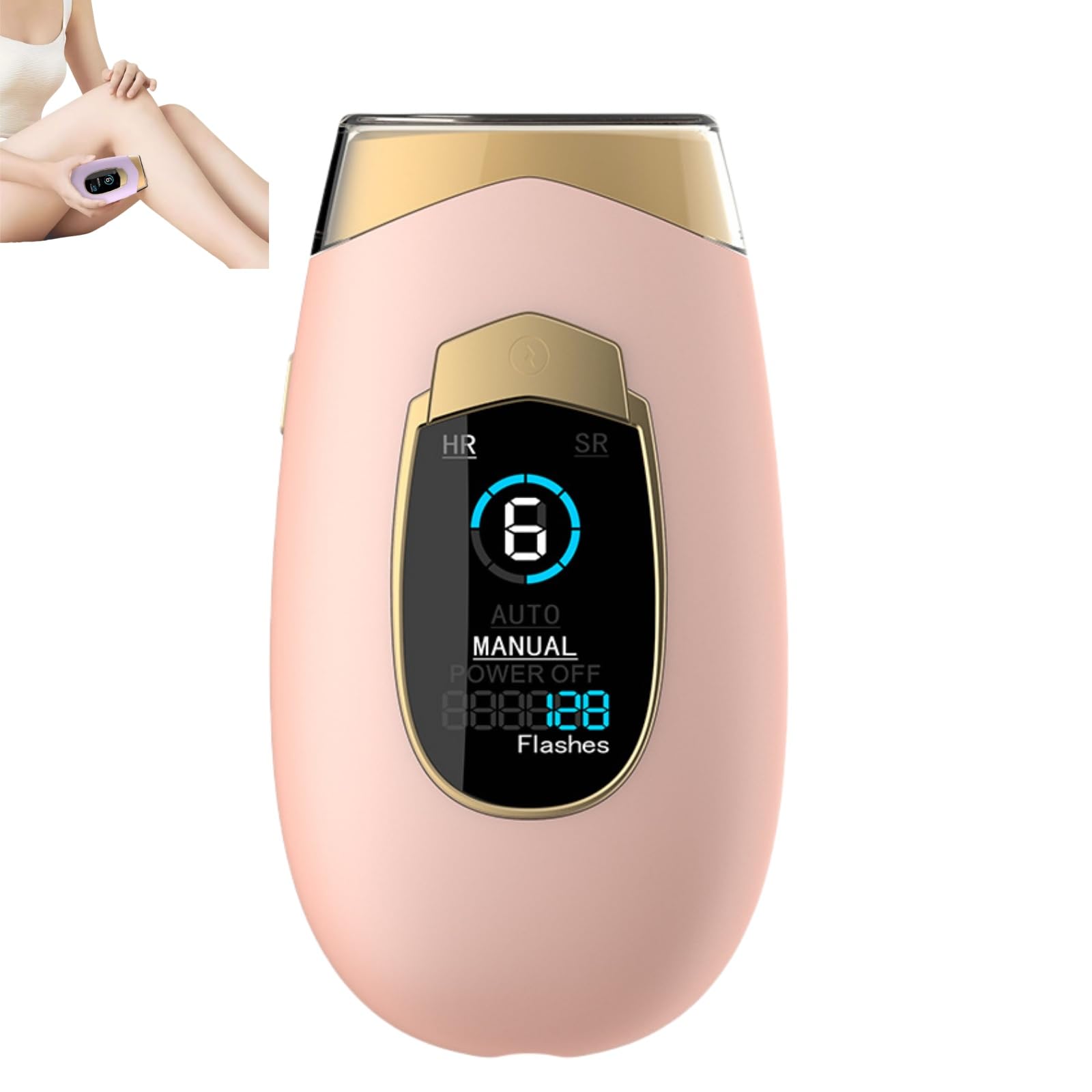 Luz Pulsada Depiladora Pro 2.0 con luz pulsada 2 en 1 para mujer y hombre, depilación cara, bikini y cuerpo, tecnología avanzada para resultados duraderos (Rosa)
