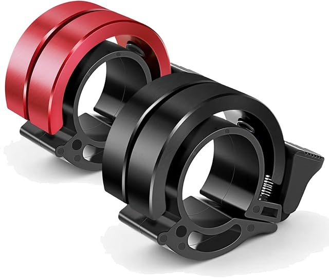 FUNOWN Bicycle Bell 2PCS Aluminum Alloy Innovative Bike Bell with Loud Sound Bicycle Handle Compatible with 22.2-24 mm for Kids Adult Mountain Bike Road Bike