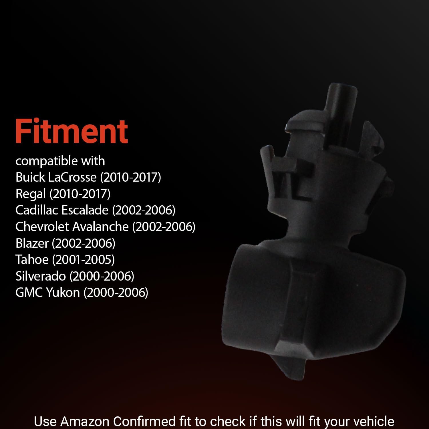 Ambient Air Temperature Sensor 9152245 Compatible with Buick Cascada Lacrosse Regal Cadillac Escalade Chevrolet Avalanche Blazer Replaces 115-50353 1550353 89053513 30565992 5S11836
