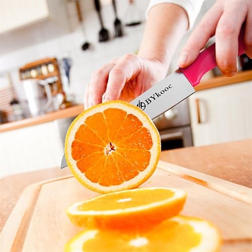 Miniatura 3 de 8 cuchillos de pelar (4 cuchillos de pelar y 4 fundas de cuchillo), cuchillo ultra afilado para verduras y frutas, cuchillo de cocina pequeño de