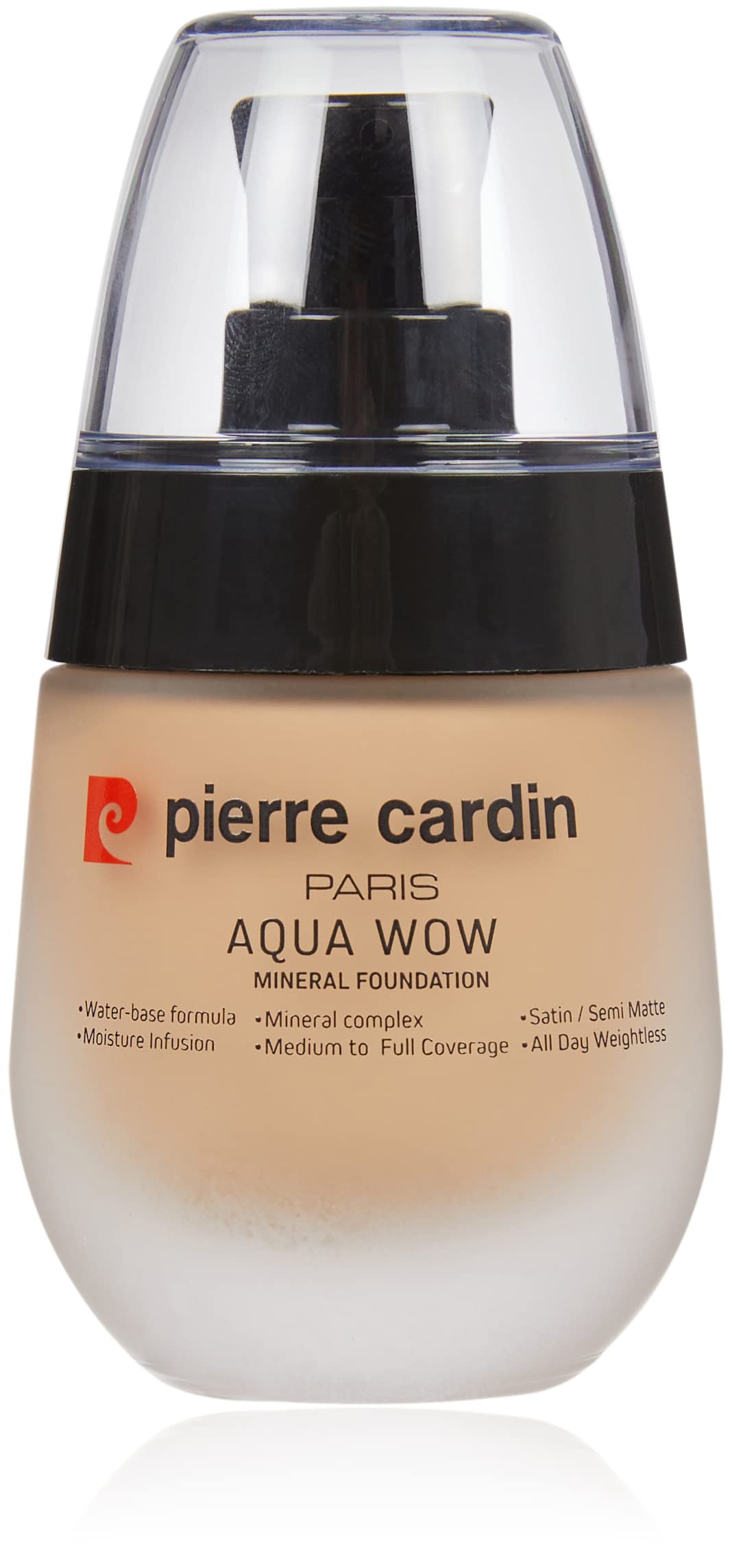 Pierre Cardin Aqua Wow Mineralli Su Bazlı Fondöten Ivory Skin with Warm Yellow (30 ml)
