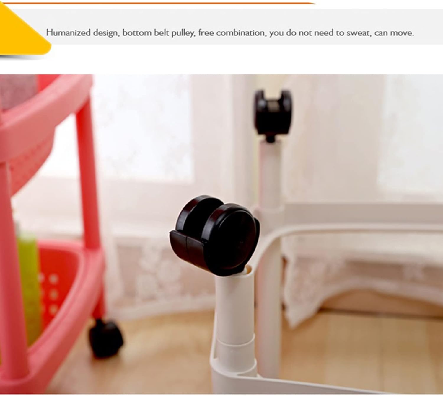 オーガナイザーシェルフ/シェルフユニット キッチンラック 床から天井までのトロリー 多層野菜バスケットと果物収納バスケット ロッカー