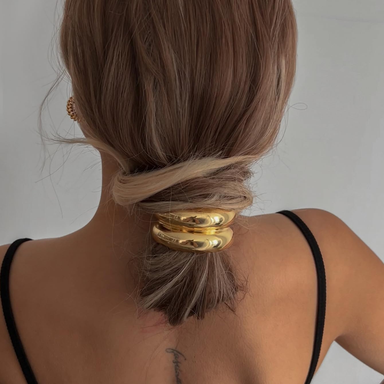 Hair Ties Gold Bow Stylish Hair Clips for Women Hairband Party Accessories Friendship for Women Christmas Gifts Jewelry Trendy Fashion Valentines Day Gifts for Her