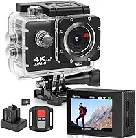 Filmadora 4K, 4K Câmera a Prova D'Água Subaquática de 20MP com Eis, Profundidade À Prova D'Água de 30 m