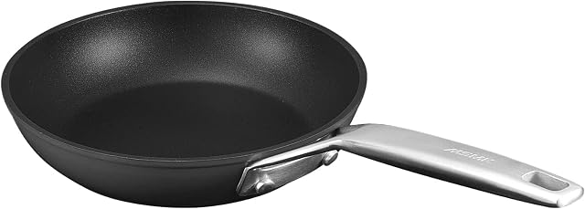 MSMK Titanium Non Stick Frying pan 20cm, Induction Cooking Pan with Cool Stainless Steel HandleSmall Frying Pan for All StovesOmelette Pan Non StickEgg Pan, Oven Proof Frying Pans10 Year Guarantee