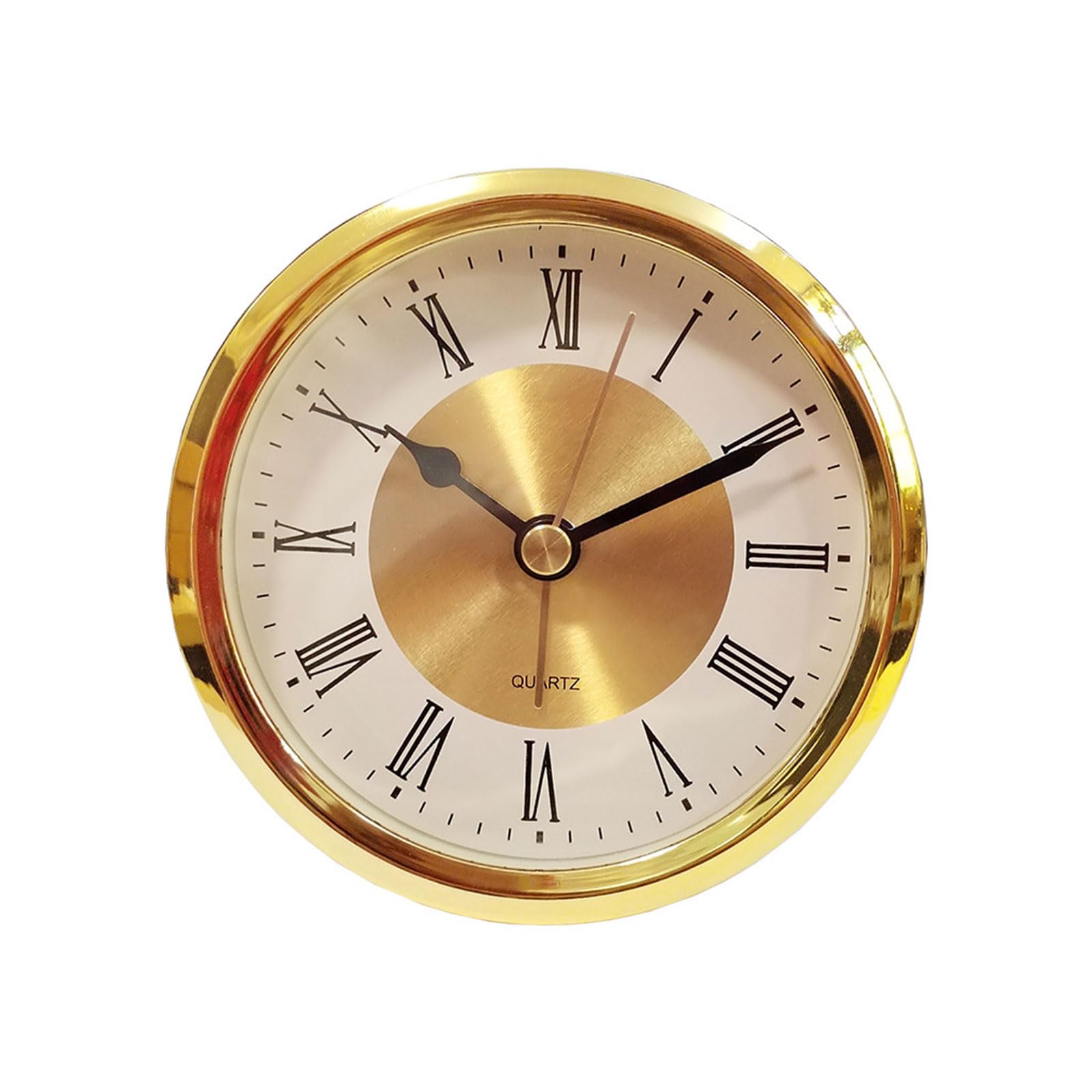 Stylish 89mm / 3.5in Round Clock Insert With Roman Numeral Clear Sleeves Designs Clock For Office Display And