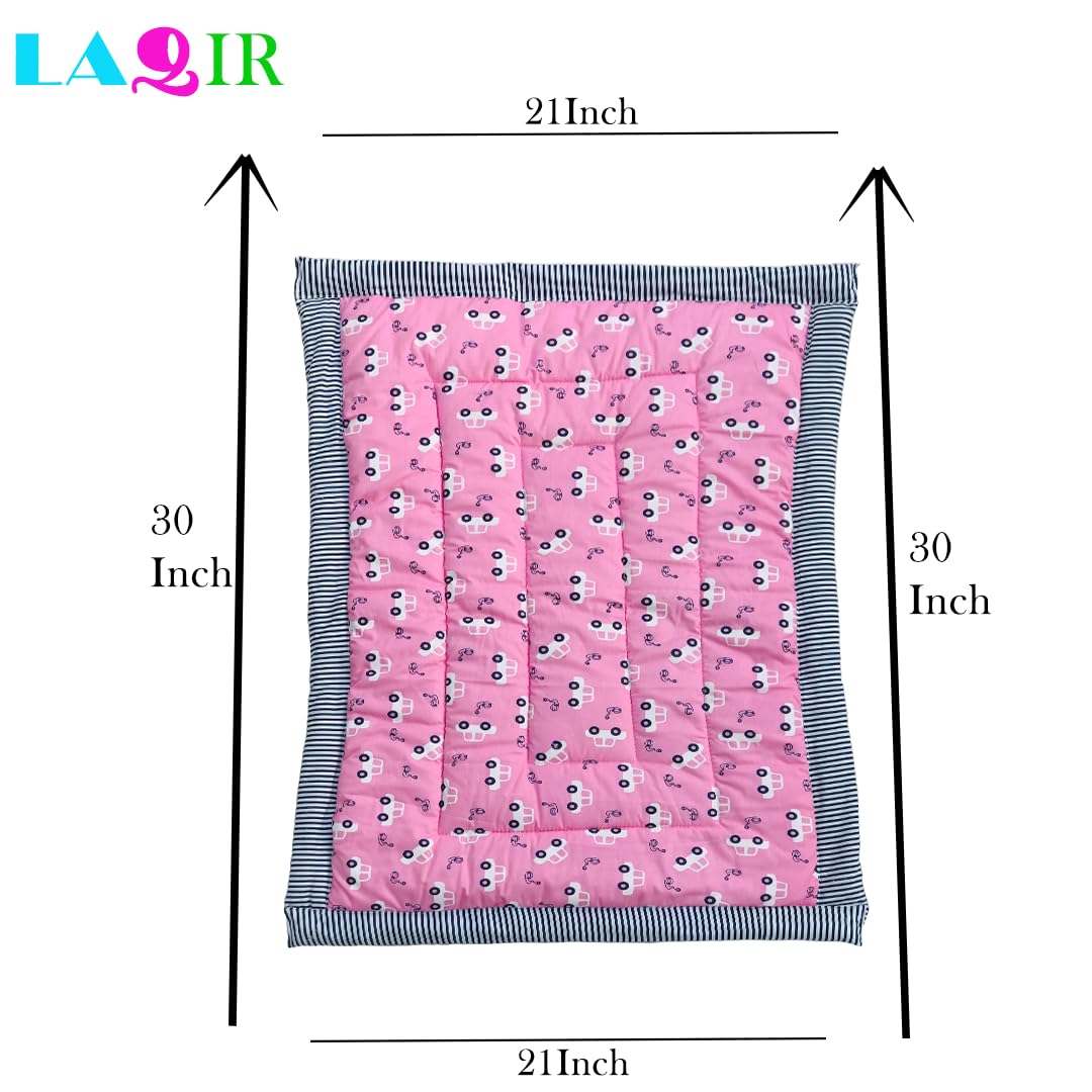 RURIBOSY |Bedding Mattress for Cotton, Baby Sleeping Bed Set Godari Baby Cradle |Sleeping Mat |Multi Purpose Cushioned Bed |Baby Bed for 0 to 2 Years. 4
