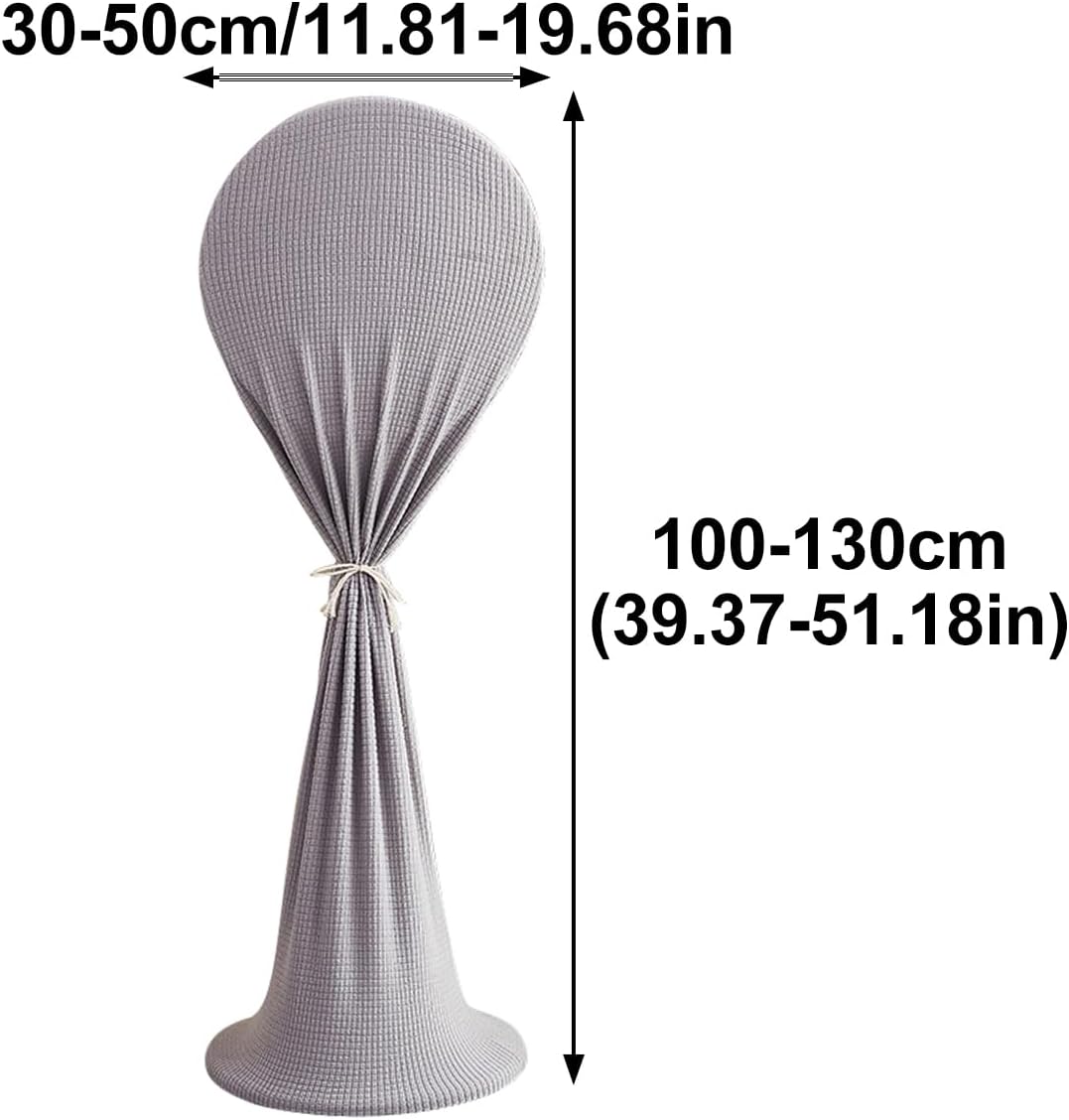 Floor Fan Protective Cover, 39.37-51.18 Inch Waterproof Half Wrapped All-Inclusive Elastic Cover for Home, Bedroom, Office, A 3