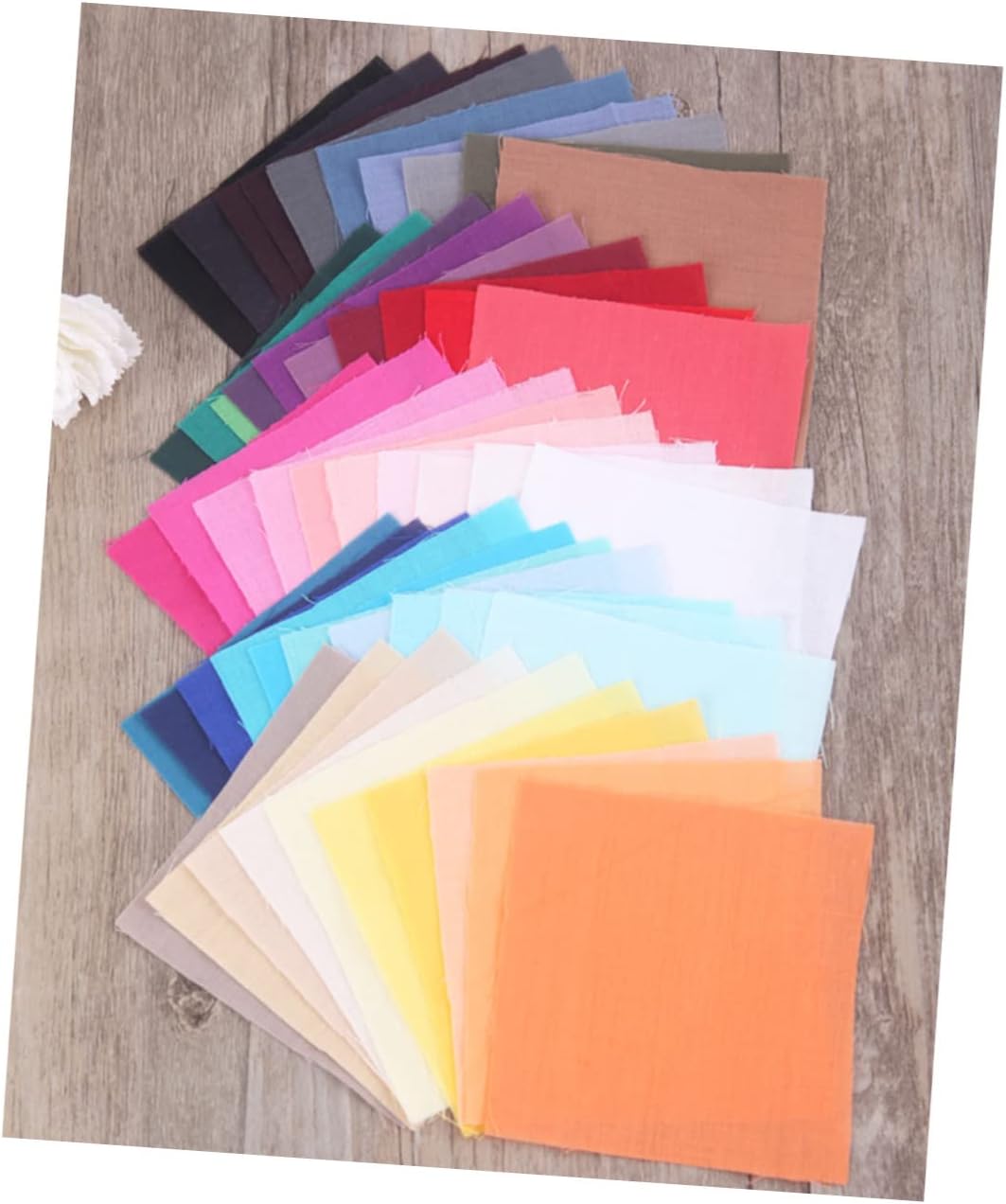 50pcs Cotton Fabric Bundle for Patchwork Sewing Handmade Delicate Craft Fabric Squares for Quilting and Home Decor Projects