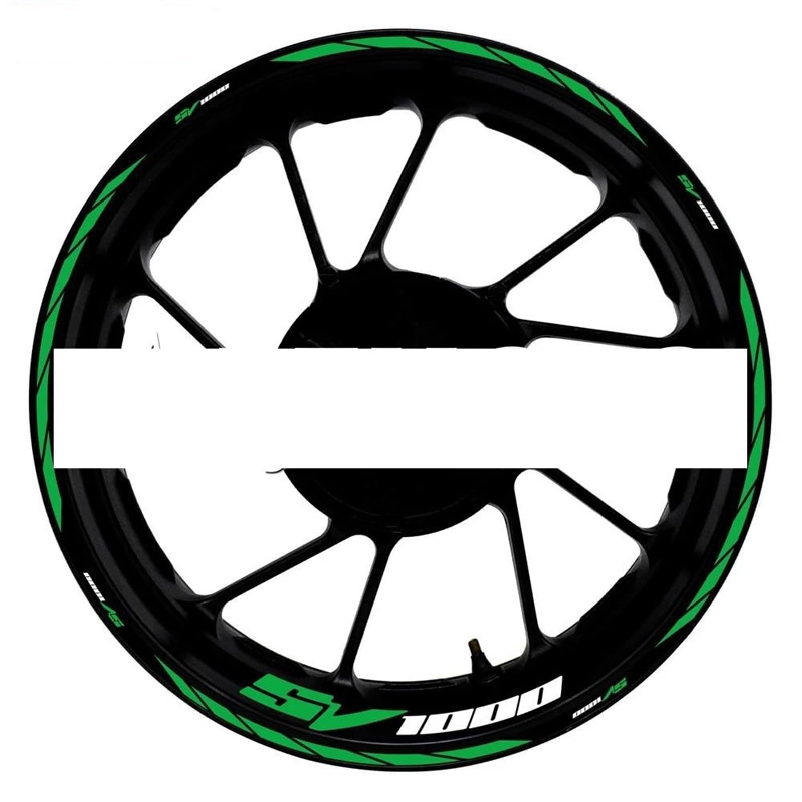 Motorcycle Accessories Reflective Rim Edge Stripes Wheel Stickers for Suzuki SV1000 SV 1000(Style 7)
