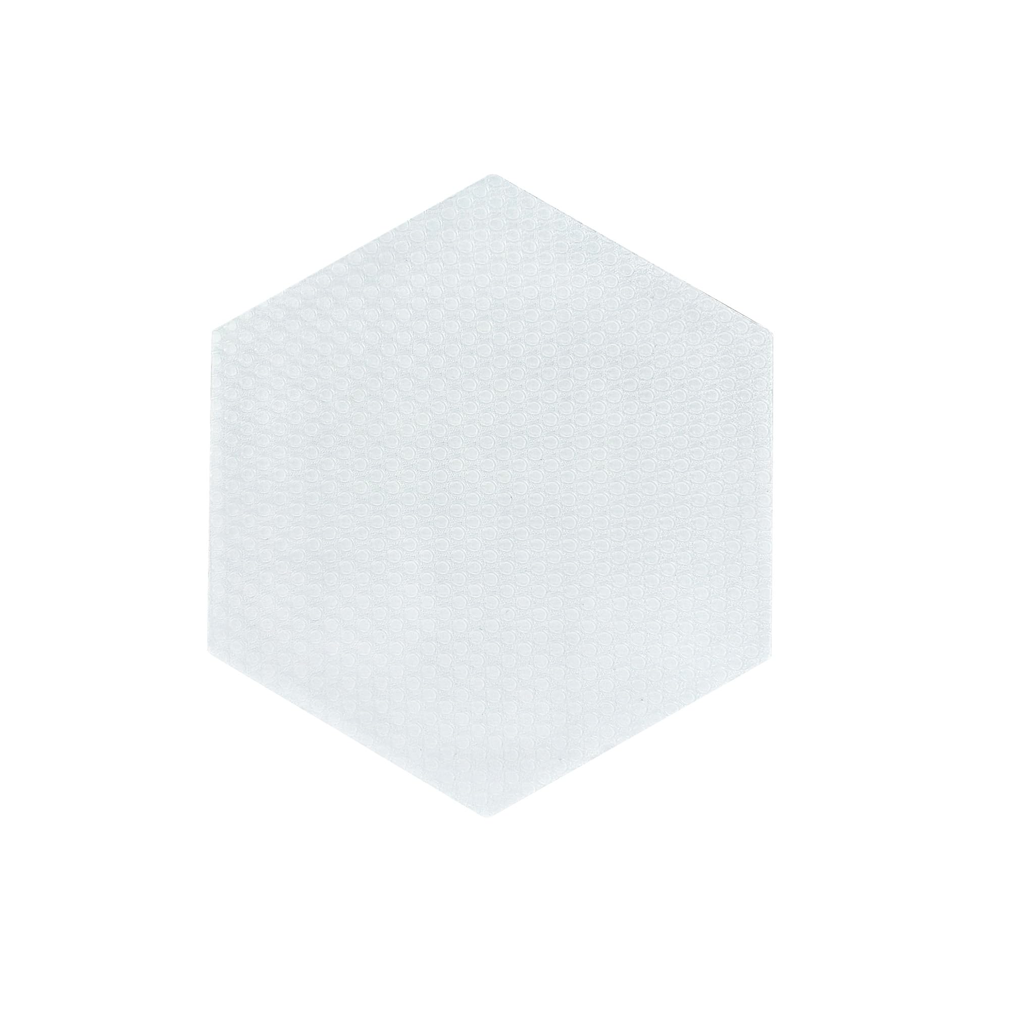 Lonnngg Hexagonal Clear Surf Traction Pad Semi Clear Deck Pad for Surfboard (White-A)