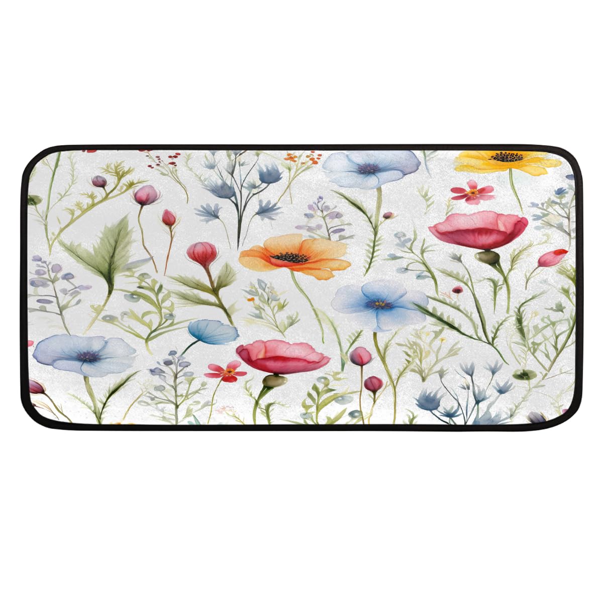 Tapis de cuisine motif floral pour décorer votre entrée et maison
