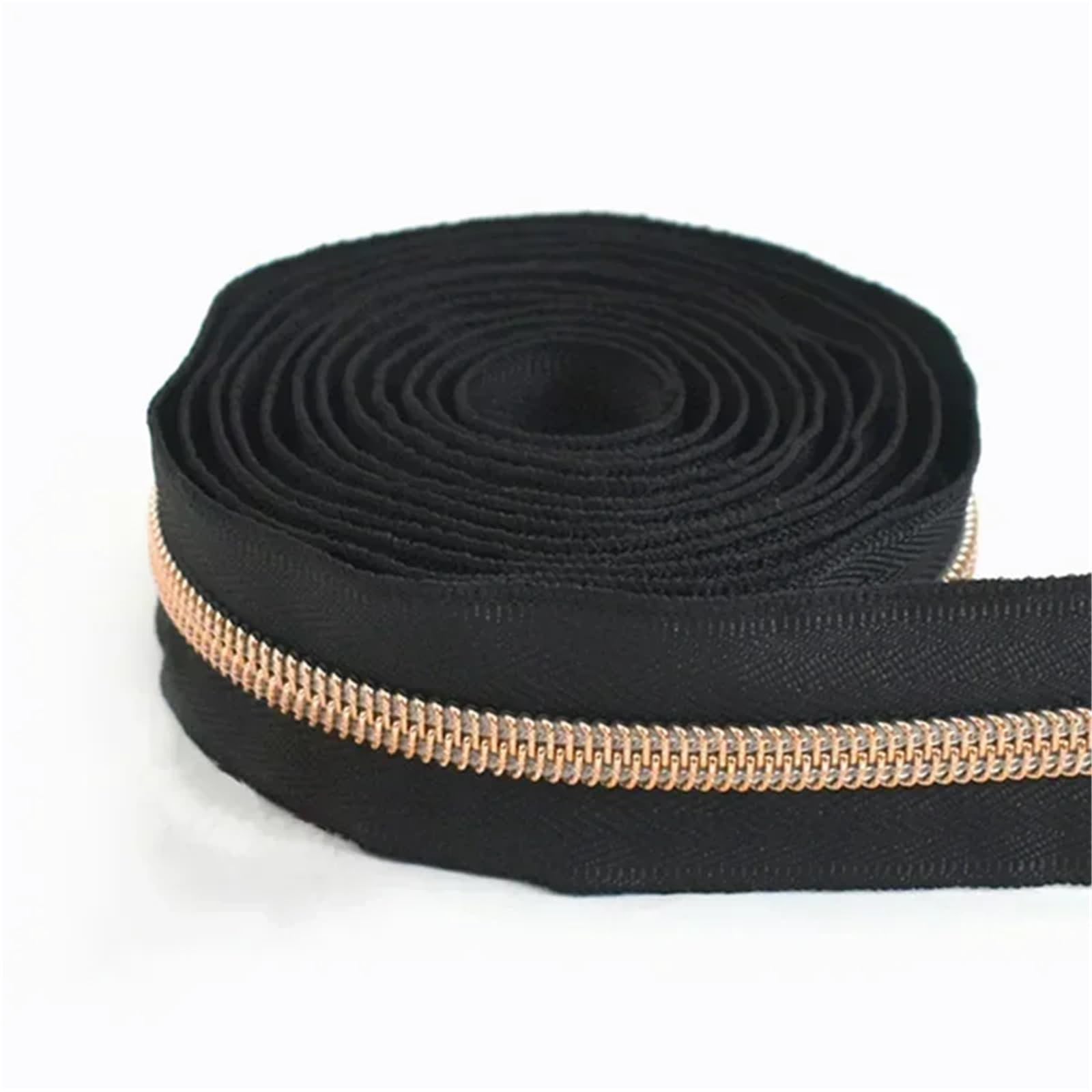 Two Way Zipper 2pc 2-10M 3# 5# Nylon Zippers Tape At Bag Backpack Zipper Slider Coat Jacket Zips Pulls Repair Kits DIY Sewing Accessories(Color5,4Meters,No5)