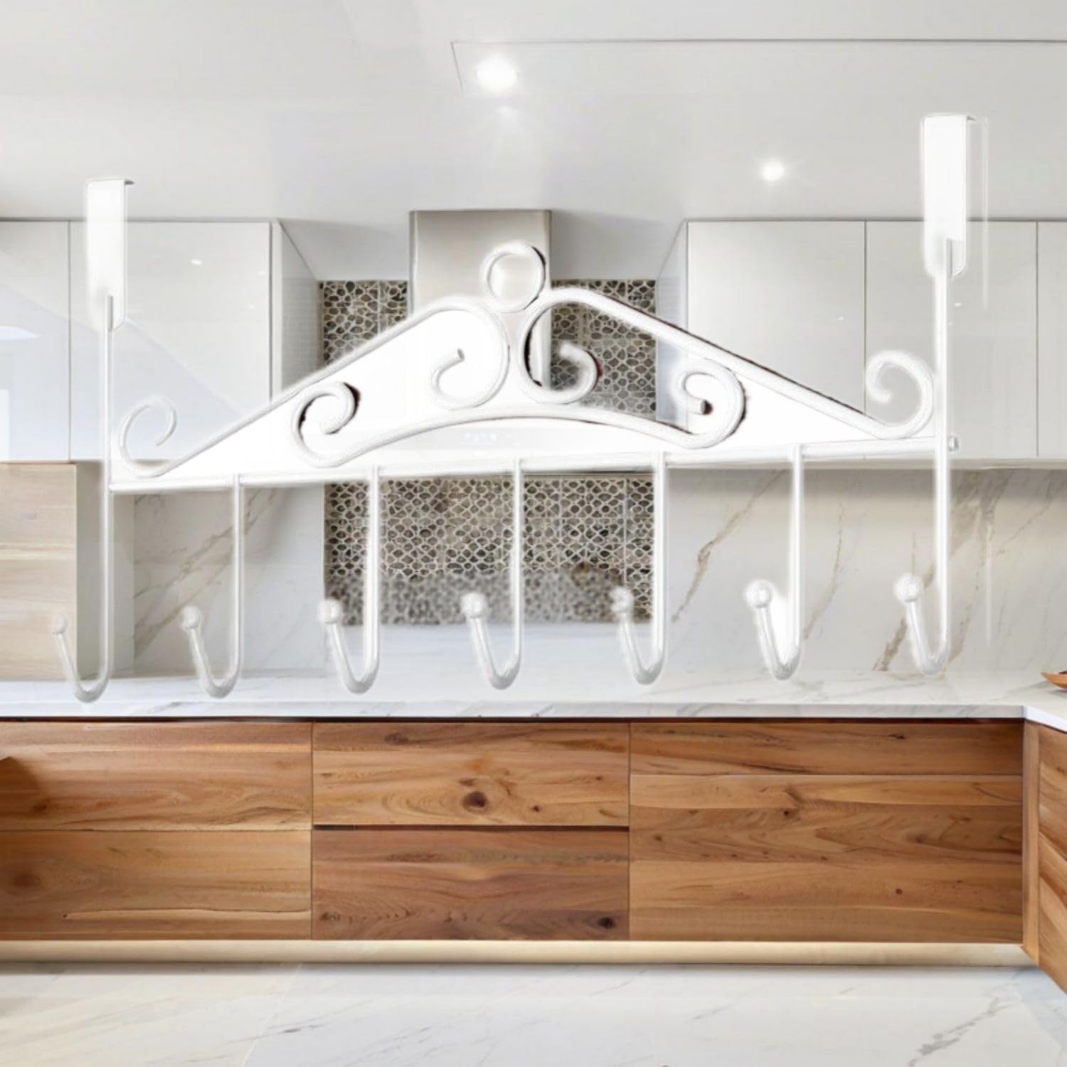 门后挂钩神器挂衣架 Kitchen Clothes Hanger for Daily Used,置物架 Sink Organizers and Storage 门上背式挂架免打孔卧室背后钩衣服收纳 KCookware Accessories - 807