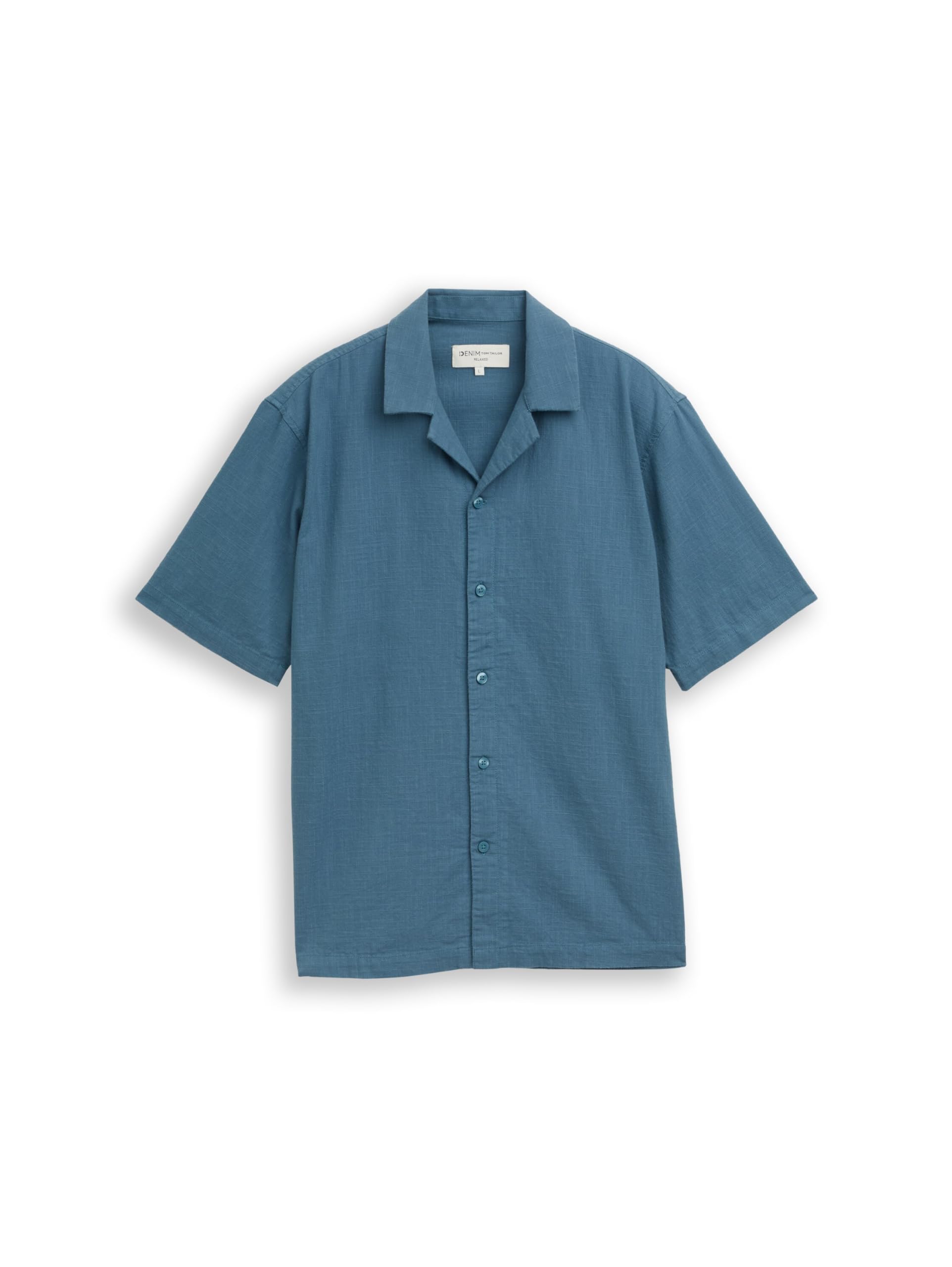 Tom Tailor Denim Herren 1050987 Relaxed Fit Resort Kurzarmhemd