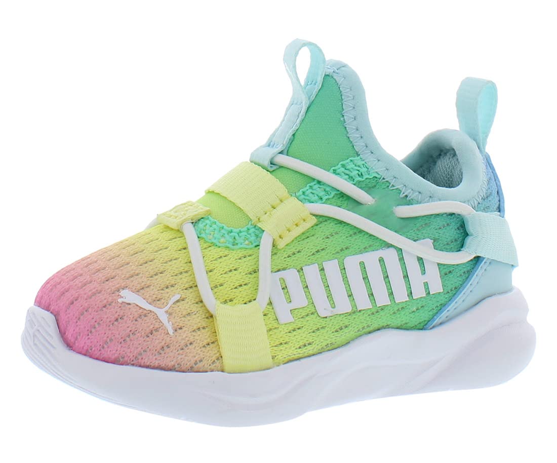 PUMA Rift Slip On Rainbow Ac Infant/Toddler Shoes Size 8, Color: Multi