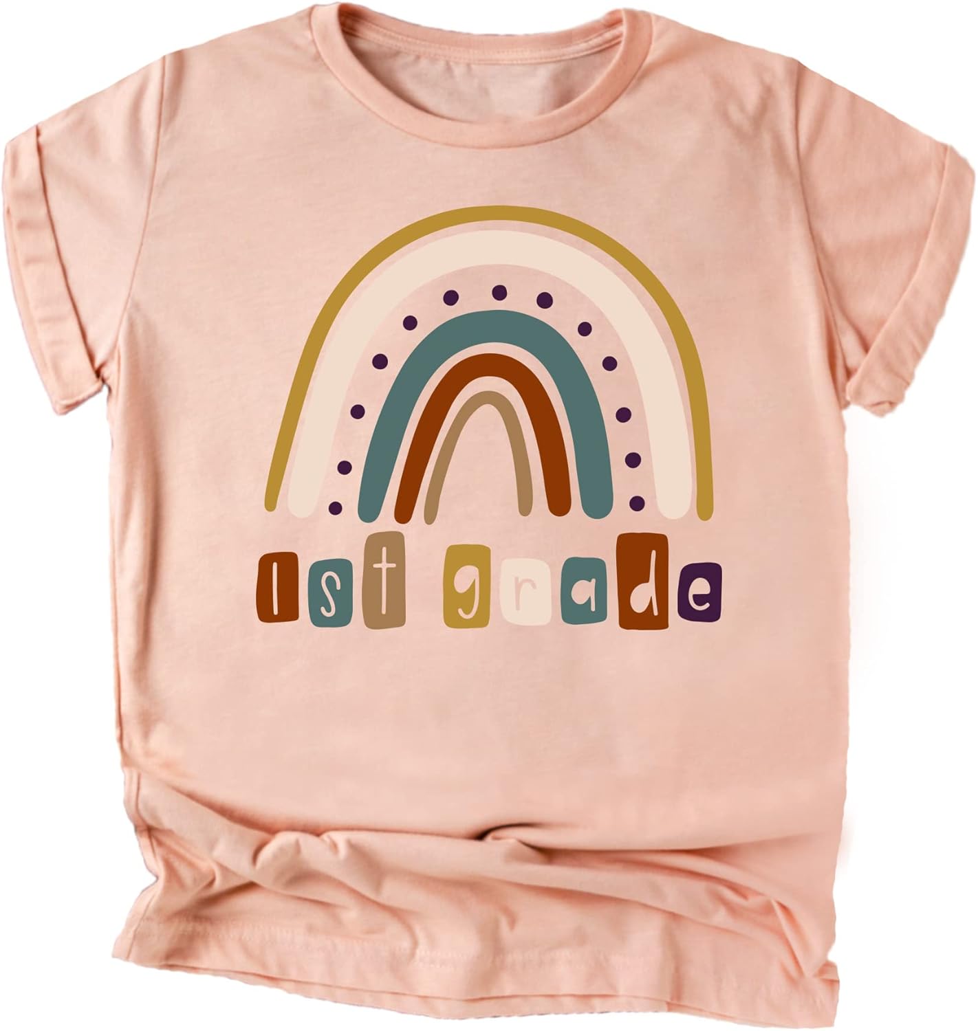 1st Grade Rainbow First Day of School Gift Back to School T-Shirt Back to School Shirts