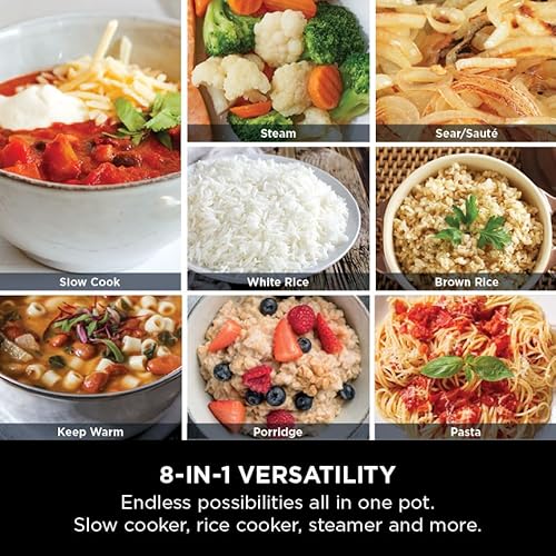 Ninja Foodi PossibleCooker, 6L Slow Cooker & Rice Cooker, 8-in-1 Versatile Functions, Midnight Blue, MC1101UK - Image 4