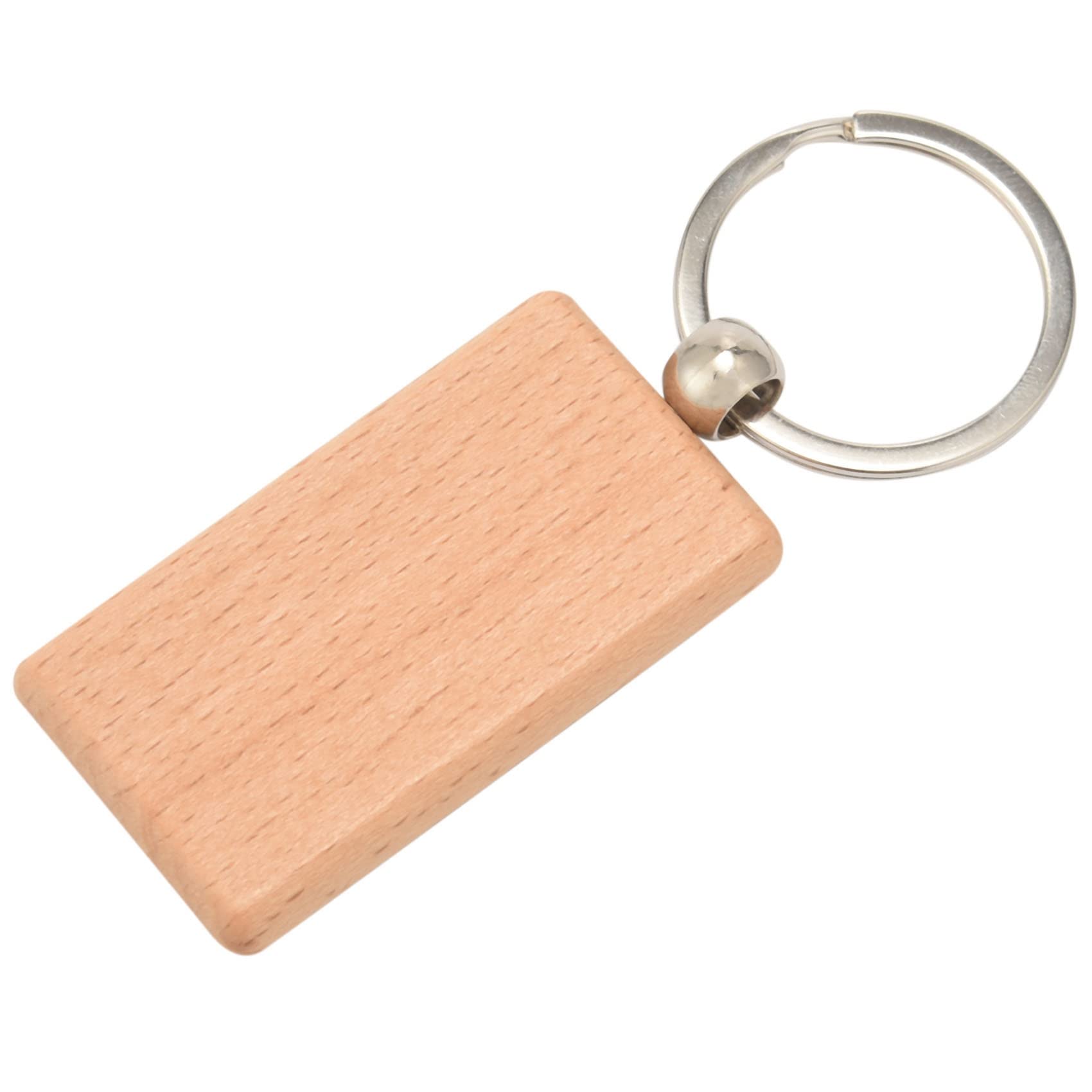 30 Pezzi Rettangolo Vuoto nel ​​Legno nel ​​Legno DIY nel ​​di Incidere Regali DIY