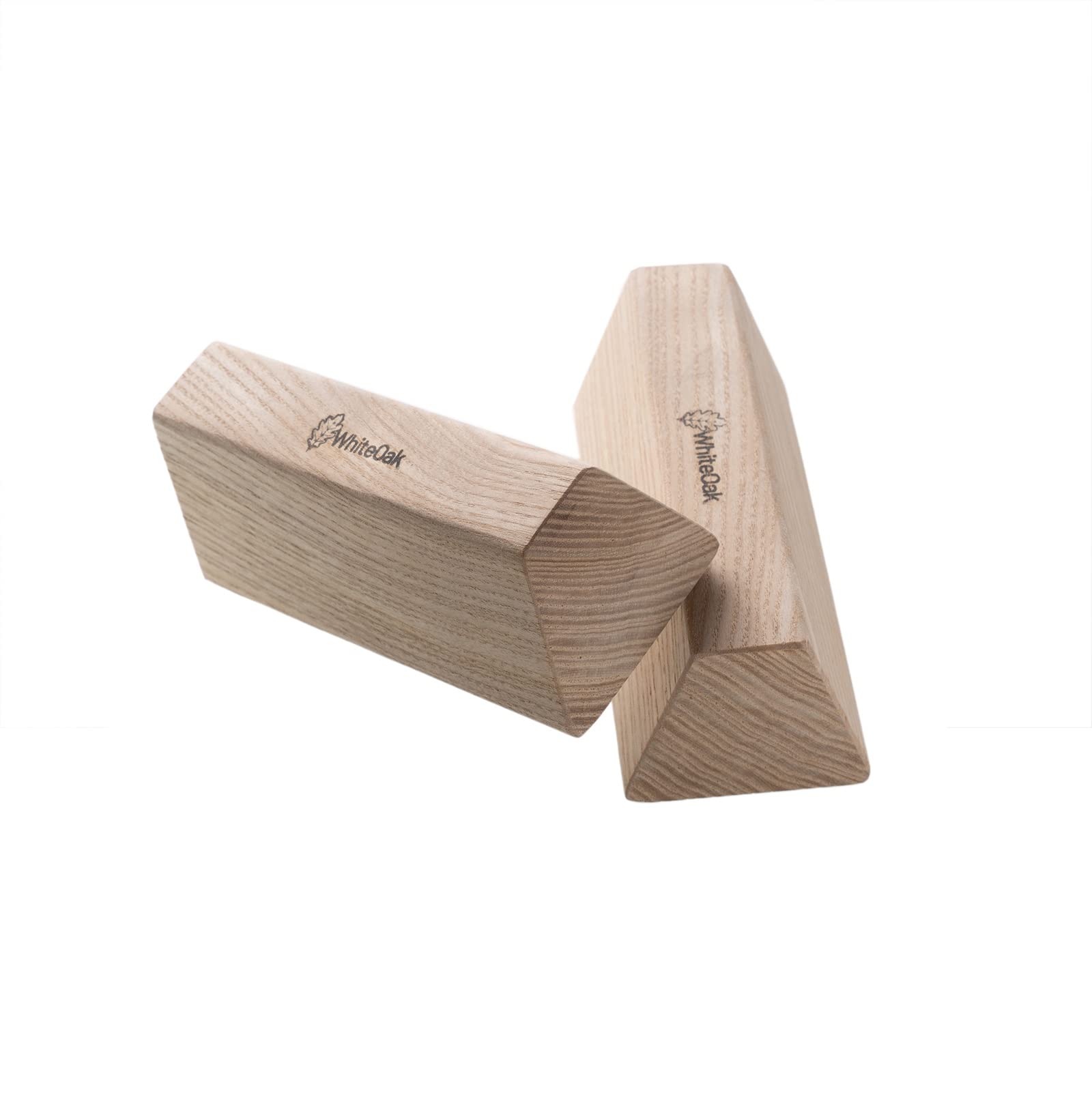 Whiteoak Hangboard van hout, 50 x 12,5 x 4,4 cm, klimtrainingsboard, vingerboard voor klimmen en bouldering, inclusief accessoires: 2 paar slopers 20 en 30 graden (eenvoudig en geavanceerd