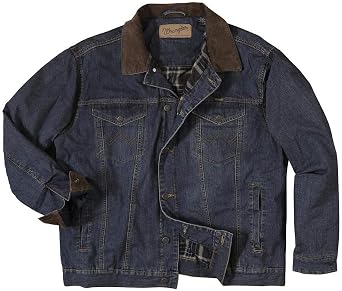 Wrangler Concealed Carry Blanket Lined Denim Jacket, Indigo, XX-Large