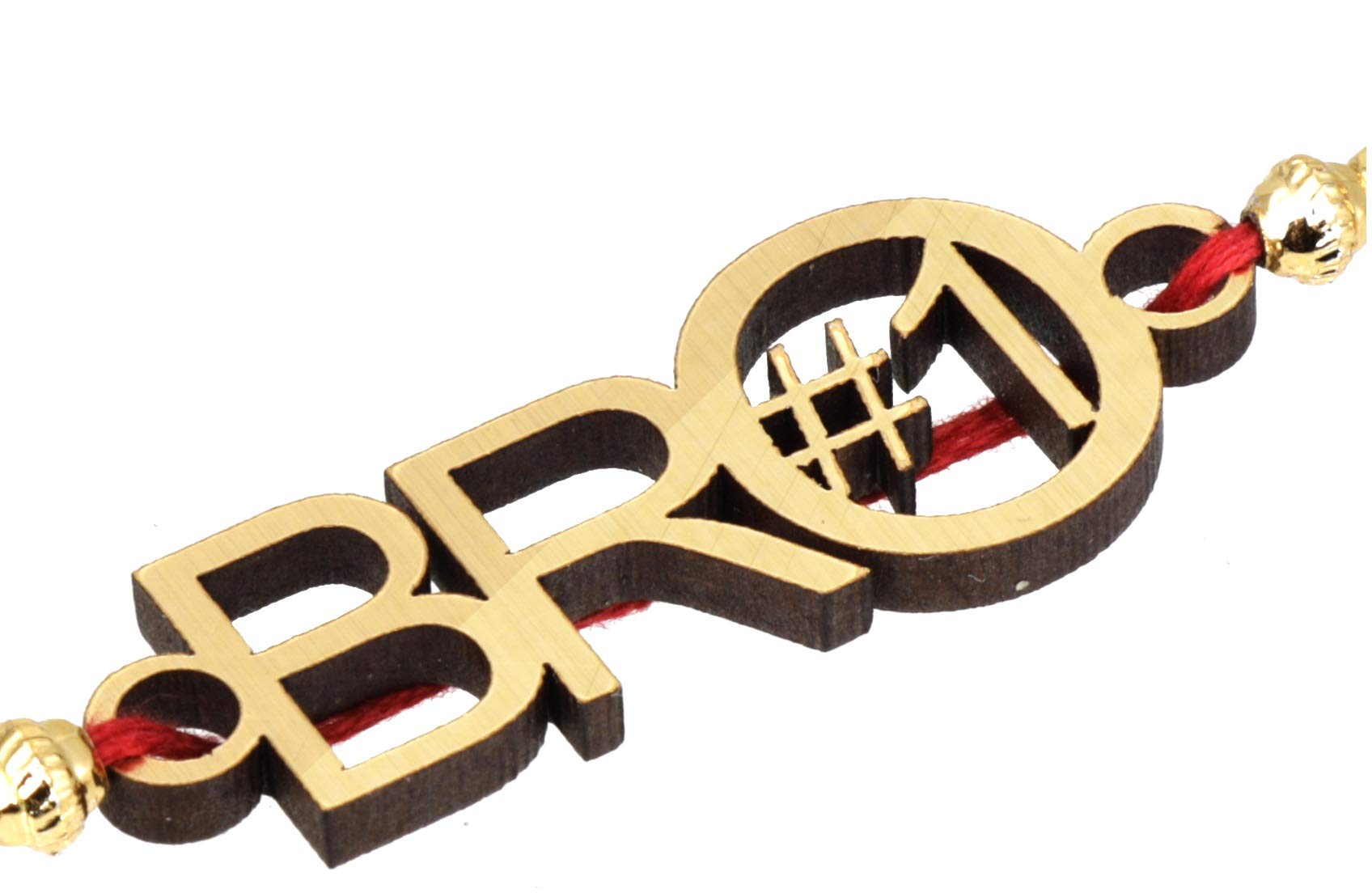 Chinar Jewels Golden Rakhi Bro Rakhdi for Brother Bhaiya Veera Fancy Rakhi.. Handmade in Wooden Material, Dori Design with Roli Chawal in Traditional Decoration for Brother for Men. (B07V55NRR3) Amazon Price History, Amazon Price Tracker