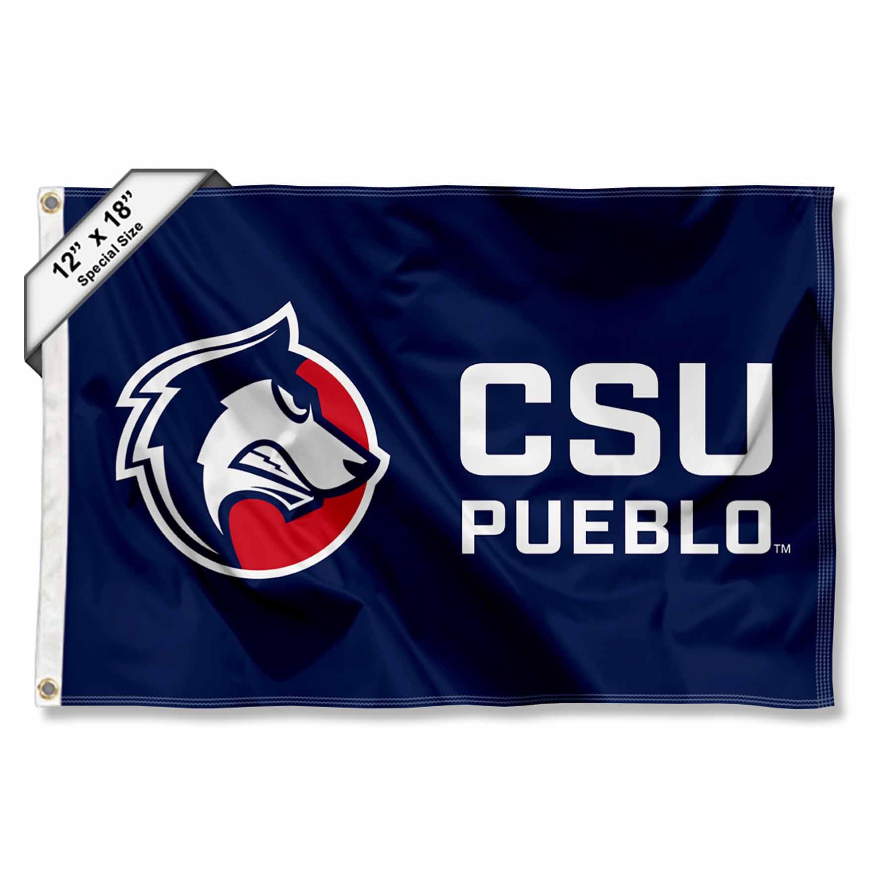 Colorado State Pueblo Thunderwolves Boat and Golf Cart Flag