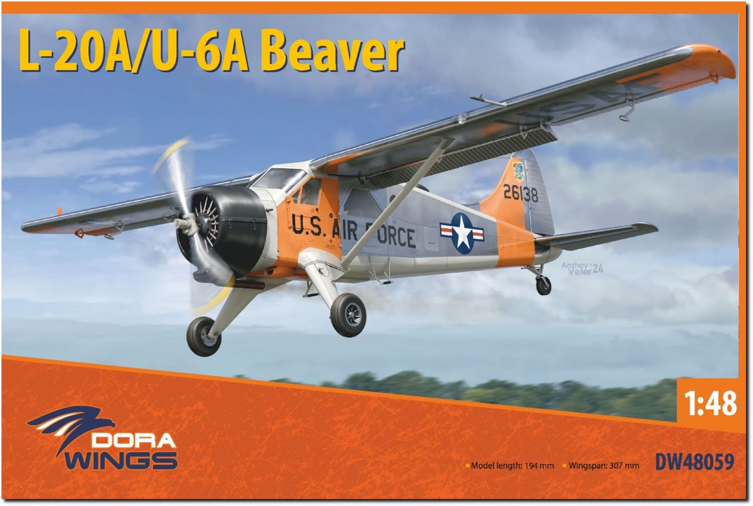 Leishouer __PLACEHOLDER_BRAND_10__ (Dora Wings) rysunek DWS48059 1/48 L-20A/U-6A plastikowy model bobra (samolot)