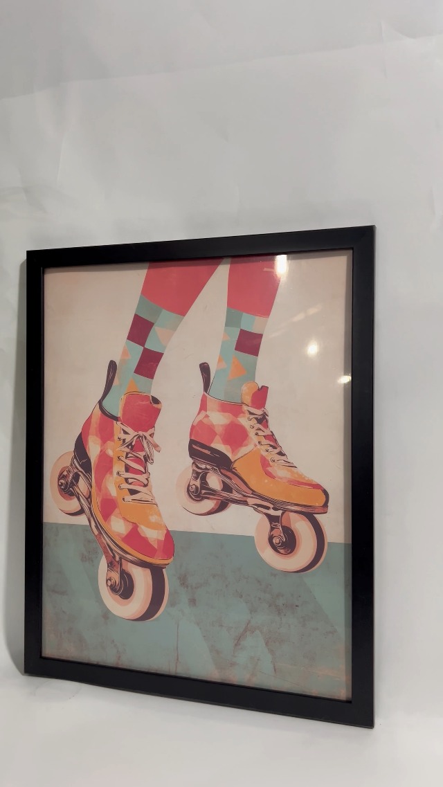 絵画 roller skates Amazon.com: Roller Skates Roller Skates Pop Art Print Poster