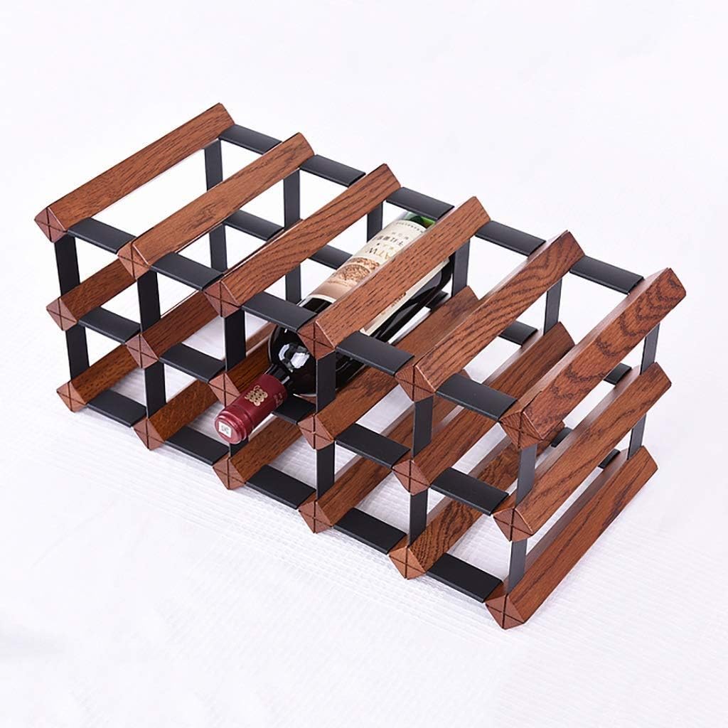 Wine Rack 15 Bottles Wine Show Wine Storage Rack Cube Cabinets Wine Rack Wine Display Stand Storage Shelf Suspension Solid Wood Grape Wine Cellar Wine Cellar Bar C