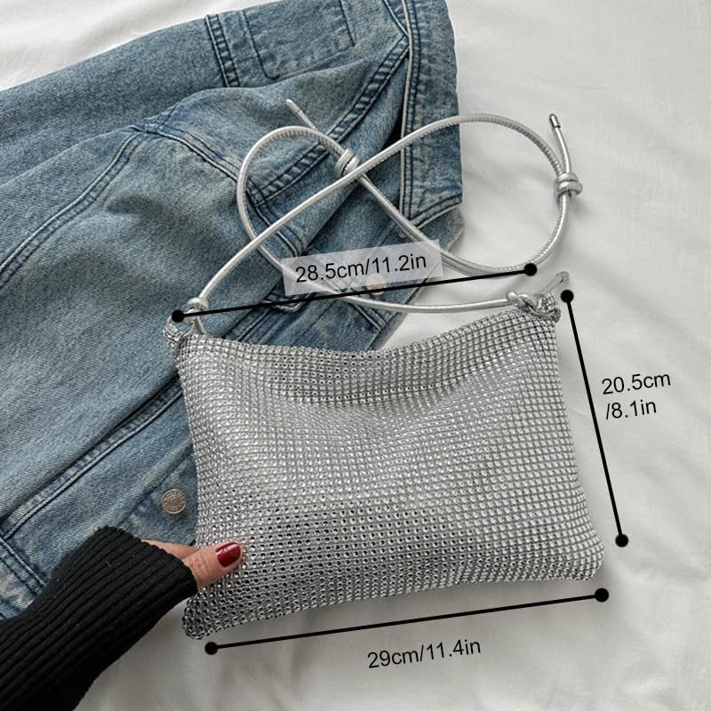 Miniatura 6 de Bolsos de noche para mujer, bolso cruzado elegante, bolso de mano para fiesta de boda