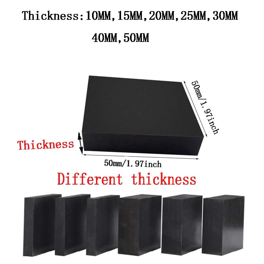 Gummimatten Gummiplatten (Waschmaschinenunterlage, Antivibrationsmatte)- 50X50Thick30mm 10pcs