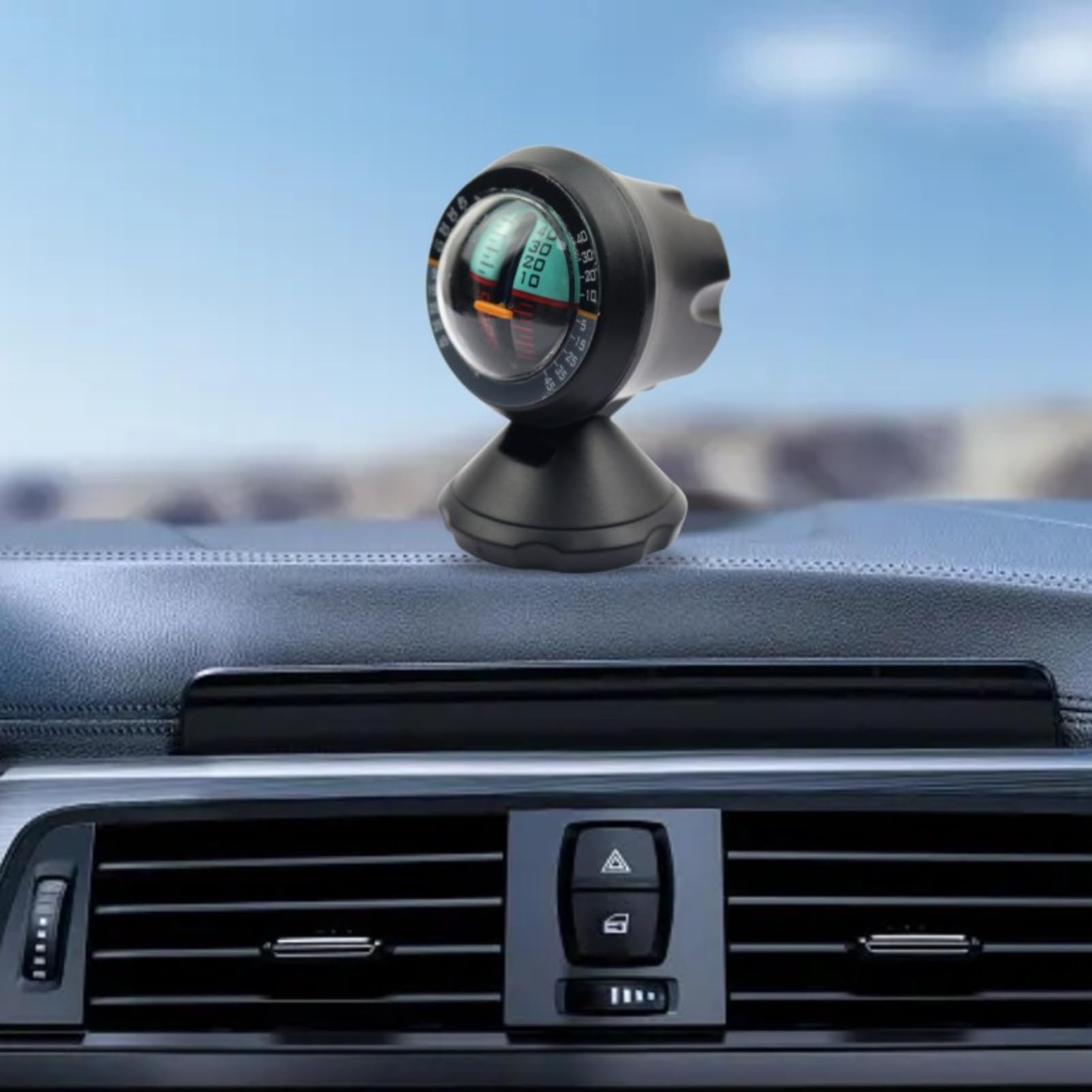 Plplaaoo Auto Neigungsmesser - 360° Drehbarer Gradient Balancer Für Off-Road Fahrzeuge
