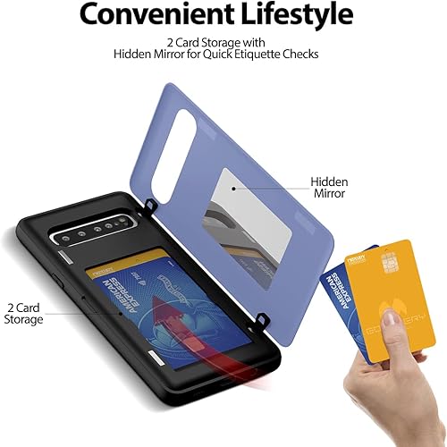 Miniatura 485 de GOOSPERY Parachoques magnético para puerta compatible con Galaxy S23, tarjetero tipo cartera, cierre automático, protección de doble capa resistente