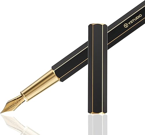 ワイスタジオ(Ystudio) Y-studio YS-STAT-48 Classic Revolve - Pluma estilográfica, color negro