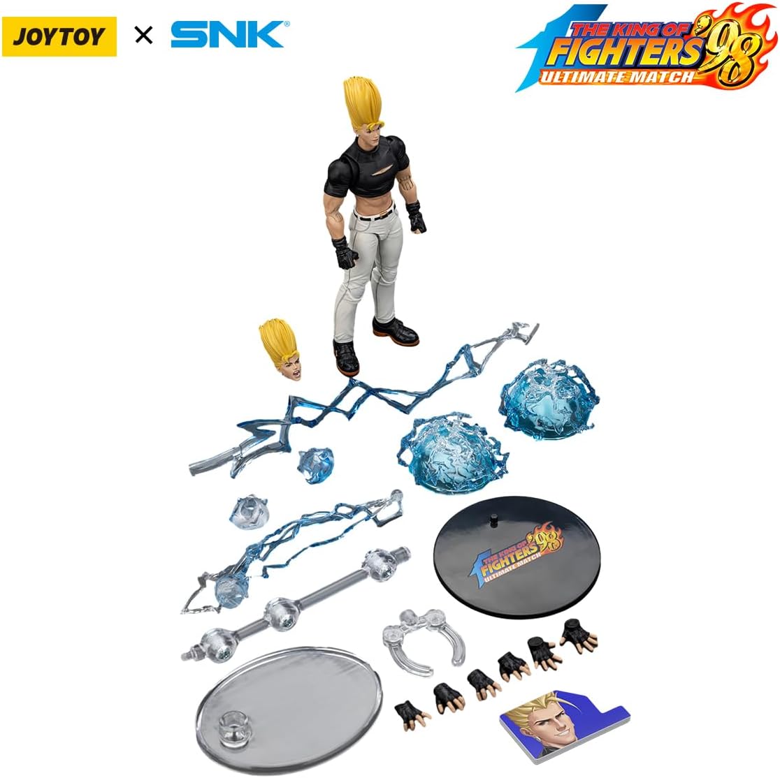 JOYTOY SNK 1/18 Action Figures KOF 98UM Hero Team Benimaru Nikaido Collectible Model 4.6Inch