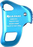 Vista 2 de Ascensor de pecho de escalada mejorado, equipo de rapelado fuerte con certificación CE de 220.5 lbs con dientes inoxidables afilados para escalada