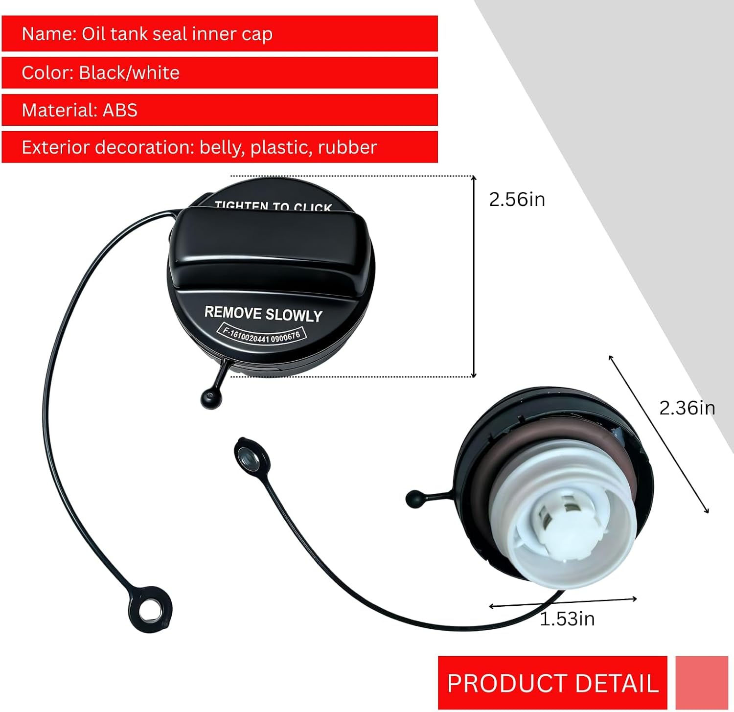 2Pcs Gas Cap,Fuel Cap Fits for Honda 05-07 Accord 2005-2006 CRV 2011-2014 CR-Z 2005-2010 Odyssey 2006-2011 Element 2005-2008 Pilot 2006-2009 S2000 Ridgeline, for Acura MDX RSX TL TSX, 17670-SHJ-A31