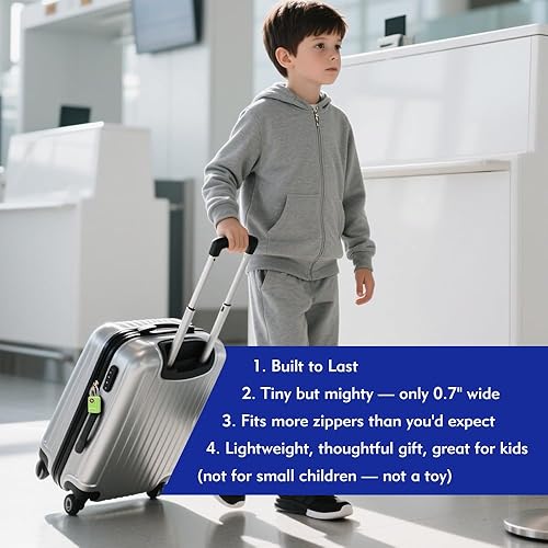 Miniatura 5 de Sure Lock Cerraduras de equipaje aprobadas por la TSA con llaves para viajes, cuerpo de aleación de zinc con grillete de acero, llave similar, llave