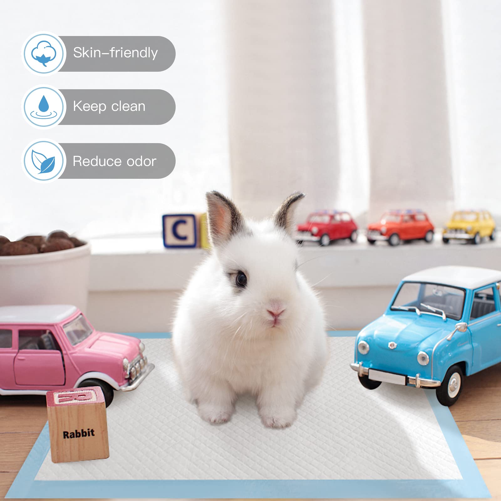 Lot de 100 tapis d'apprentissage de la propreté ultra absorbants pour animaux de compagnie (33 x 45,7 cm)