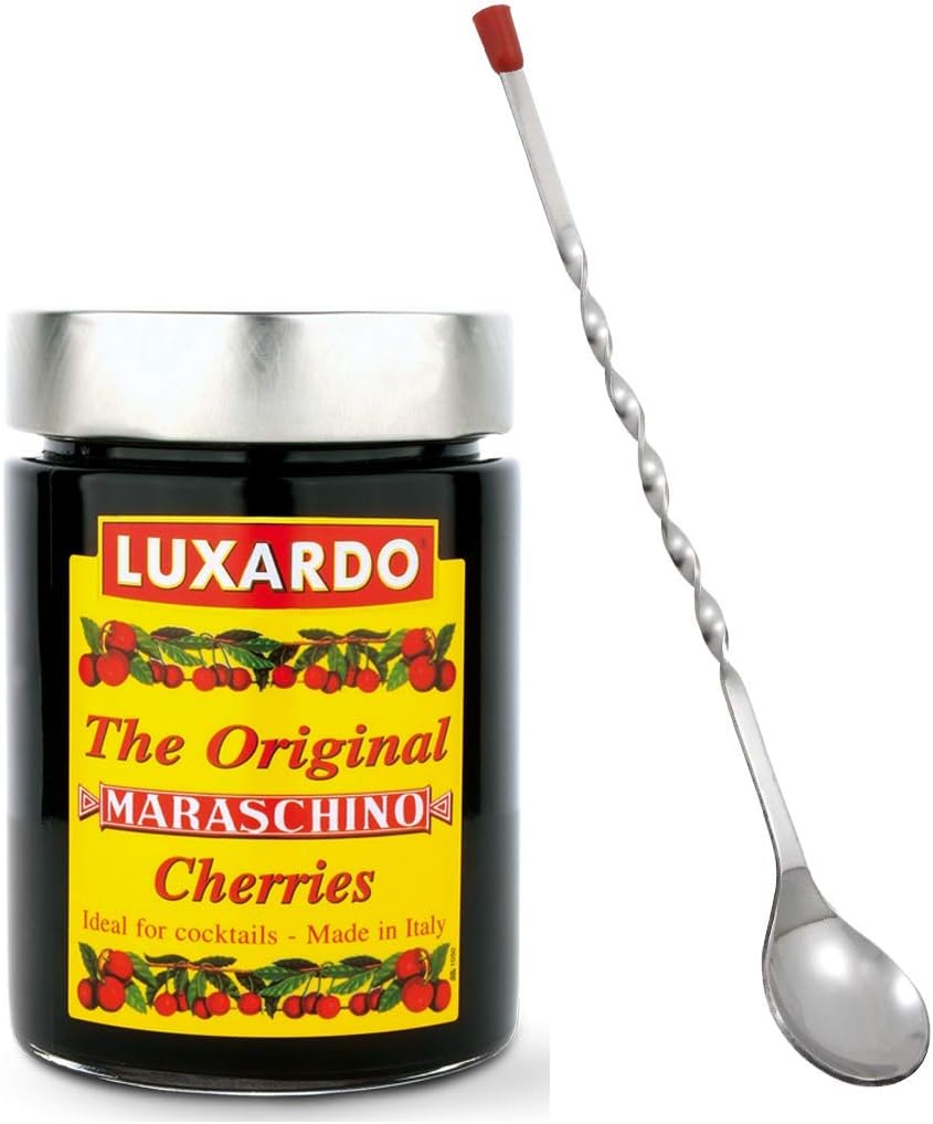 Luxardo Maraschino Cherries 400g and Cambie Bar Spoon 11"