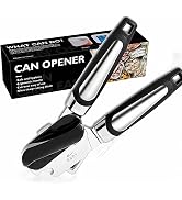 Manual Can Opener,3 in 1 Anti Slip Grip Can Opener Ergonomic Can Opener Designed Comfort Grips Sh...